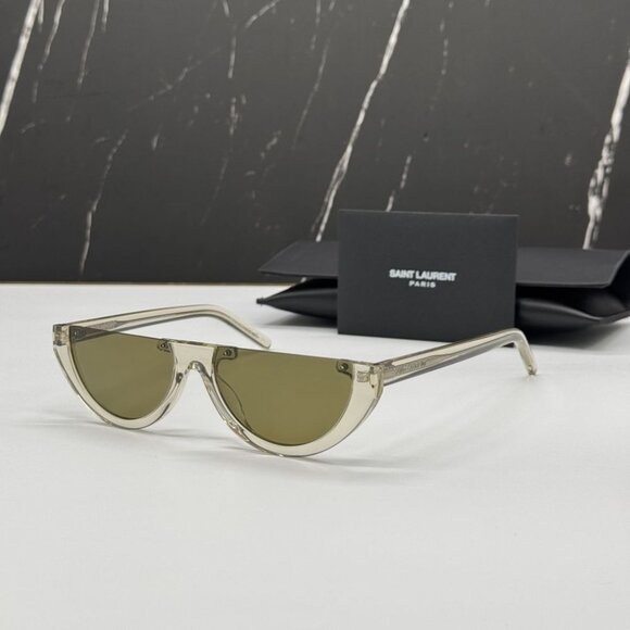 NEW SAINT LAURENT SL563 003 GREEN WOMEN SUNGLASSES SAINT LAURENT SL563 003 - Picture 1 of 13